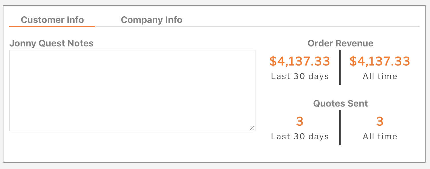 Customer and company information now visable in Paperless Parts