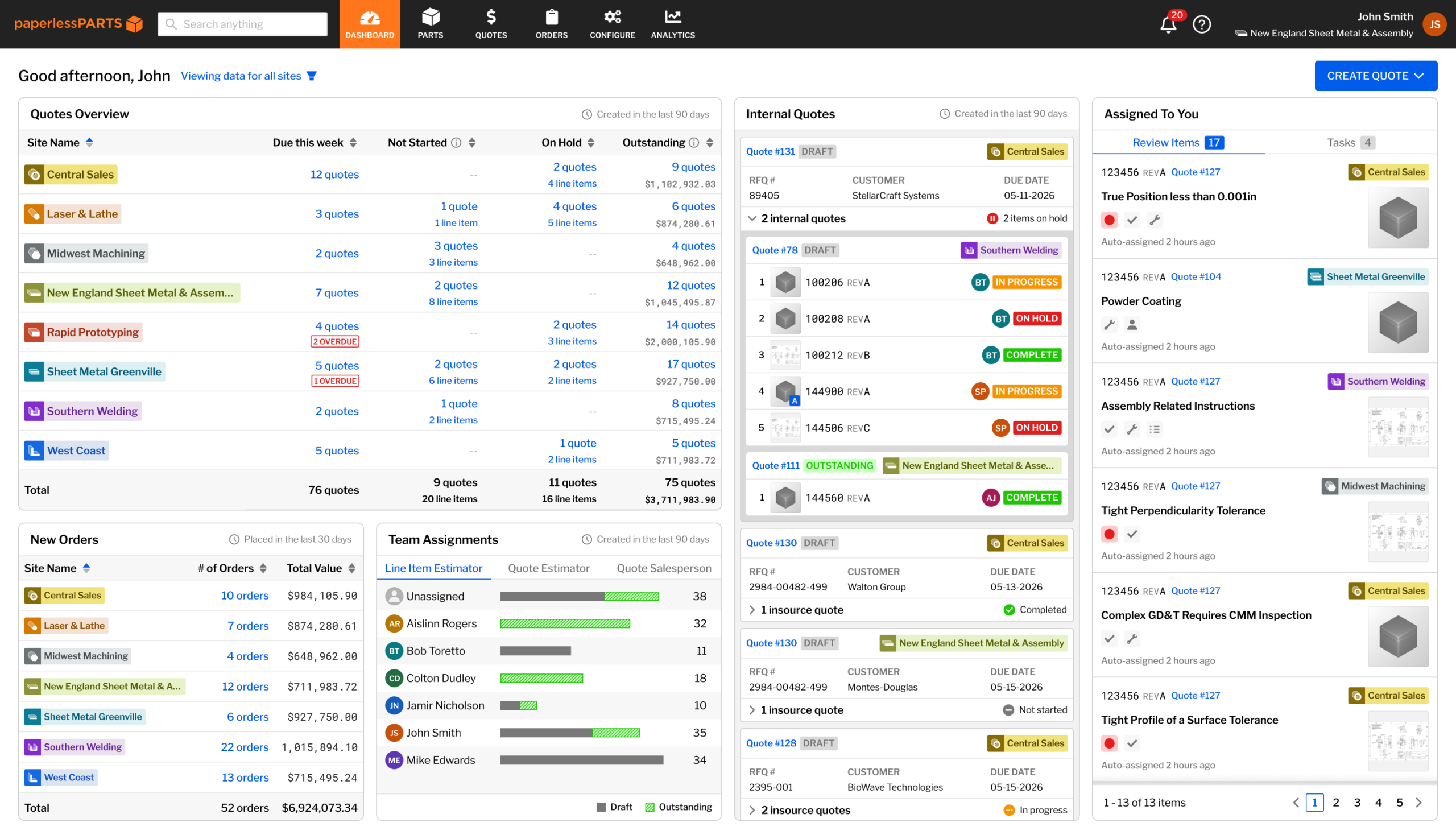 Paperless Parts software demo