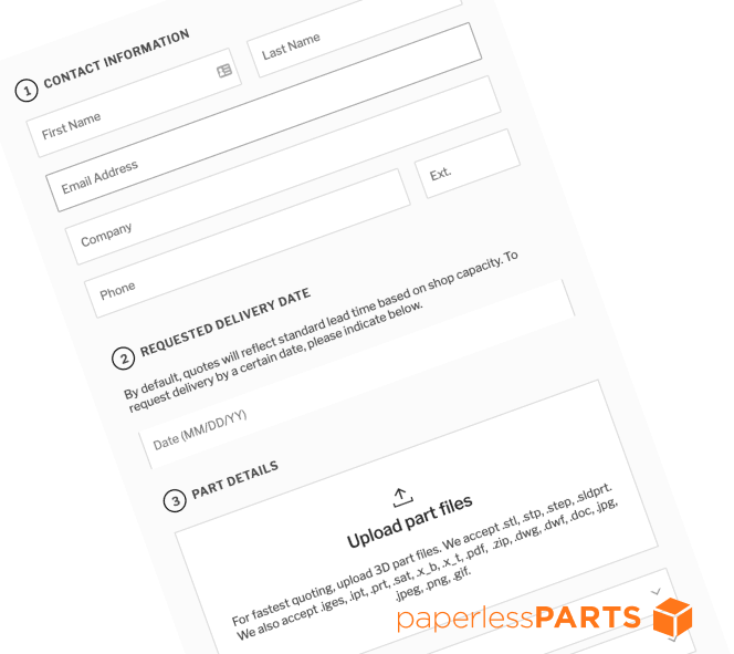 Level Up Your Website’s RFQ Form with Paperless Parts