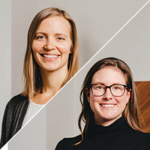 Headshots of Alex and Annika from Fulcrum - women driving change in manufacturing