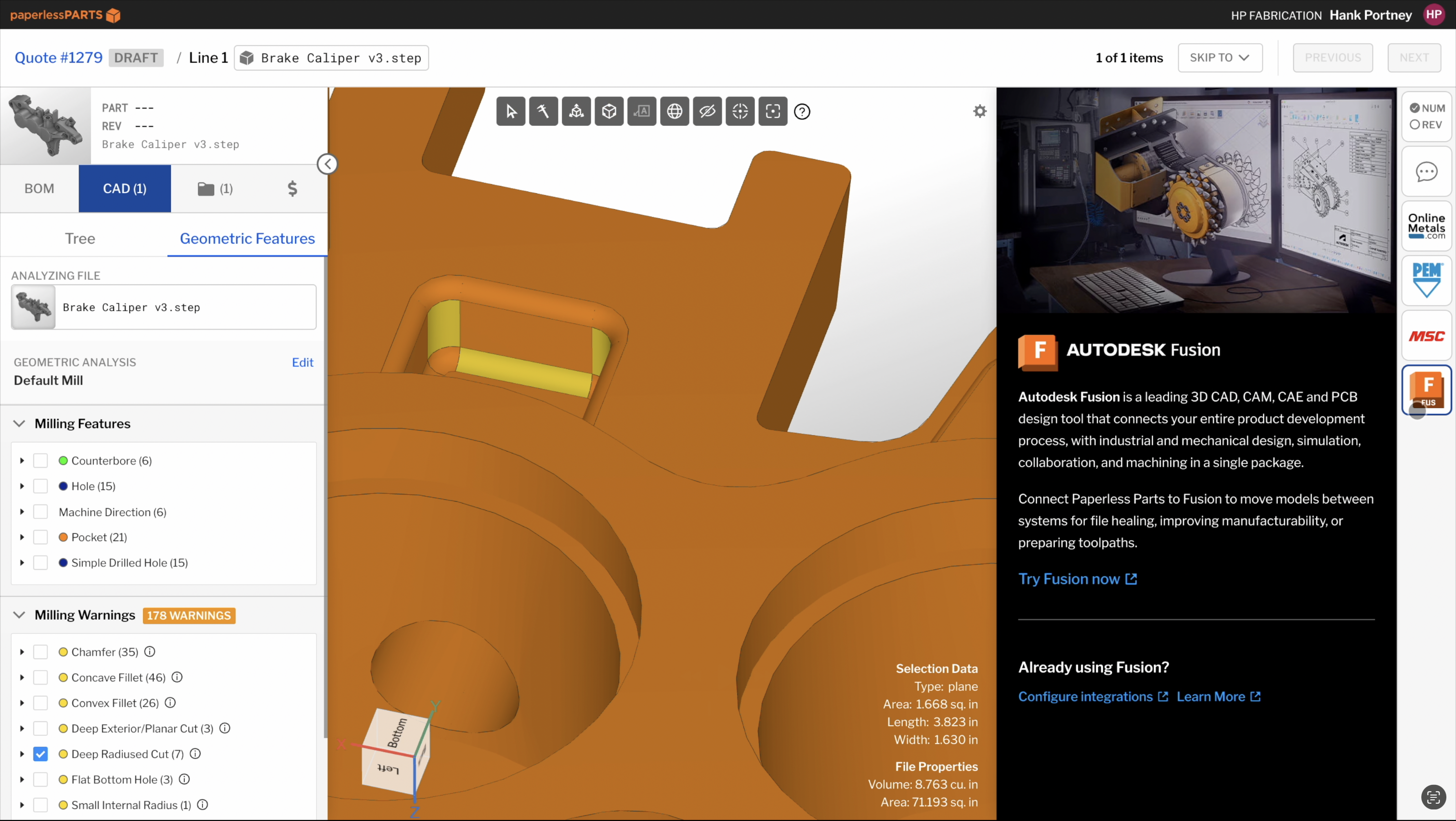 Autodesk Fusion &#038; Paperless Parts Integration