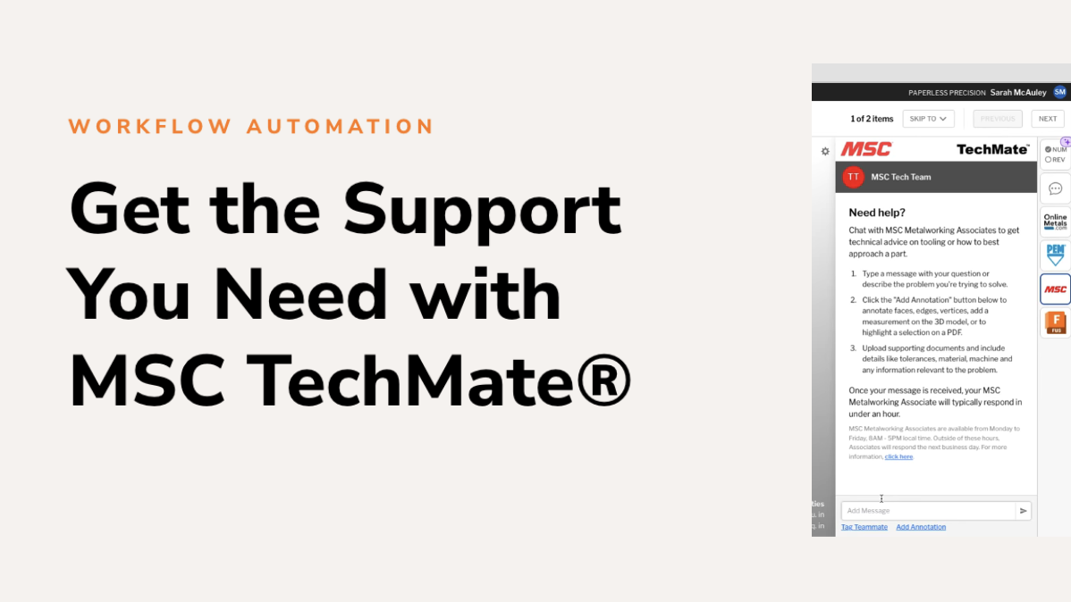 MSC&#8217;s TechMate™ App in the Paperless Viewer