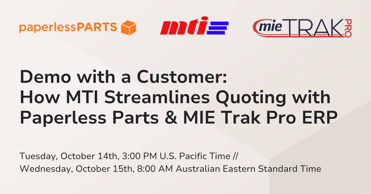 Webinar with Metal-Tech Industries &#038; MIE Solutions