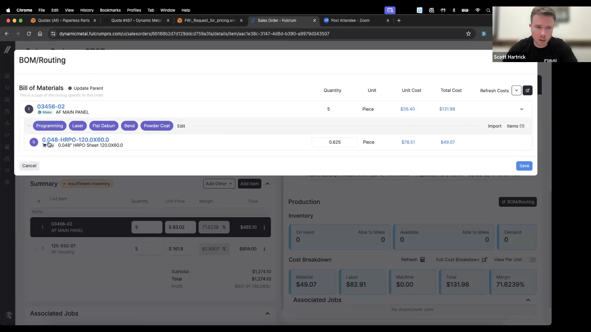 Integration Demo: Fulcrum x Paperless Parts